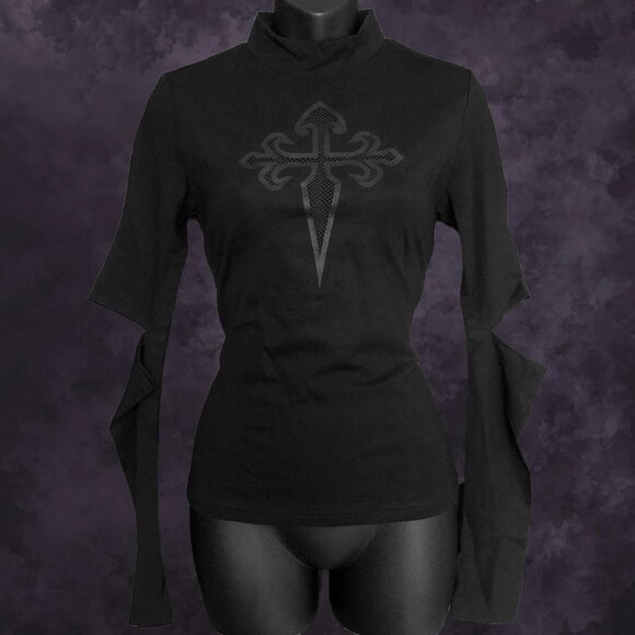 Killstar Laverna Cross Long-Sleeve - Picture 3 of 7